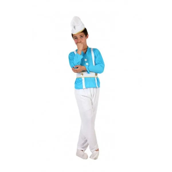 deguisement de gnome lutin bleu enfant