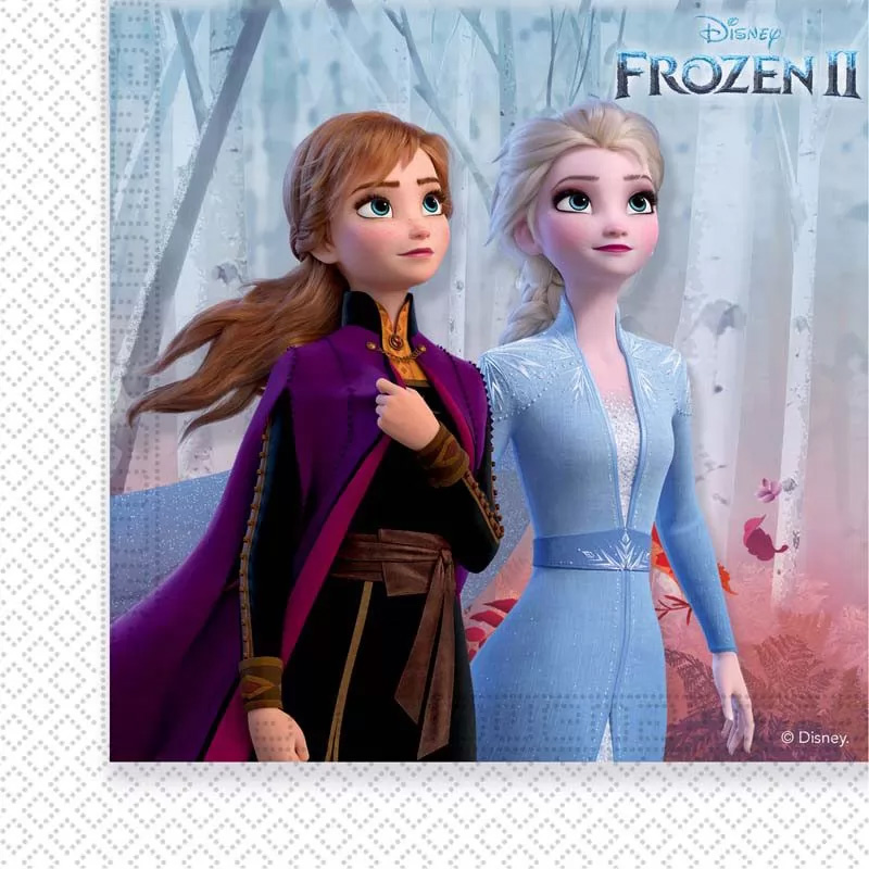 20 seviettes papier Frozen 2