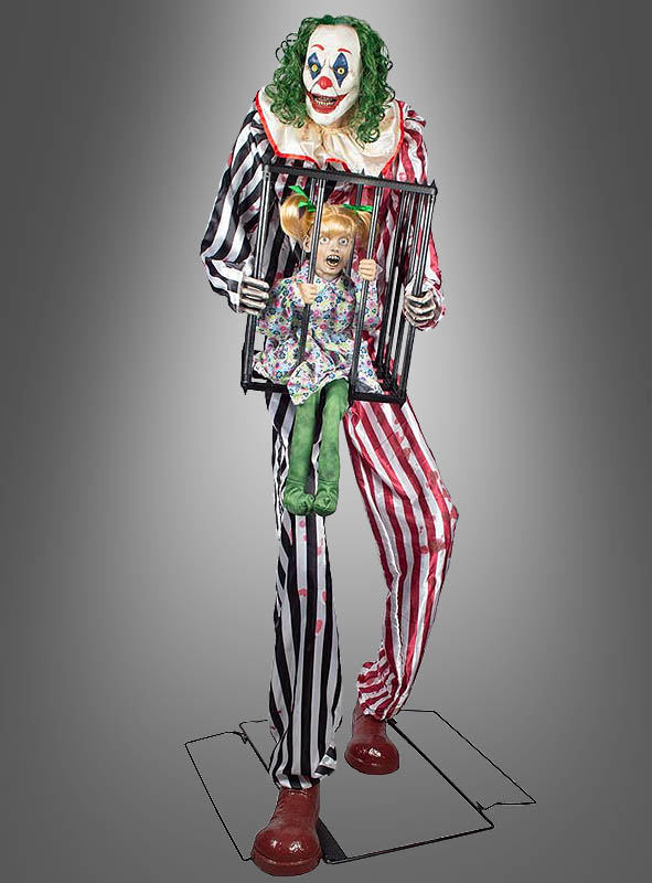 structure animee clown malefique cage enfant