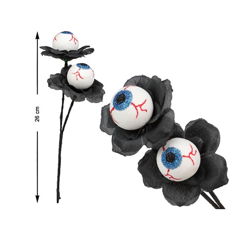 fleurs halloween avec oeil