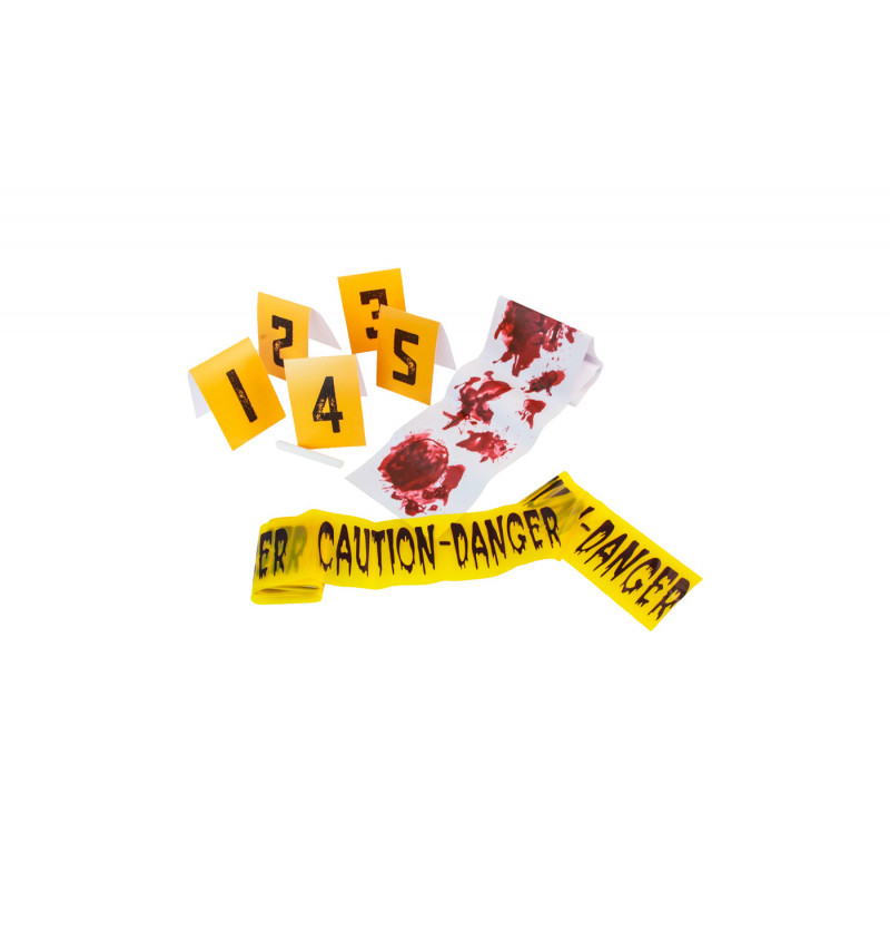 12 Marqueurs Numérotés Scène De Crime - En Acrylique, 1 à 12, Pour Jeux D'enquête, Halloween, Fêtes - 9