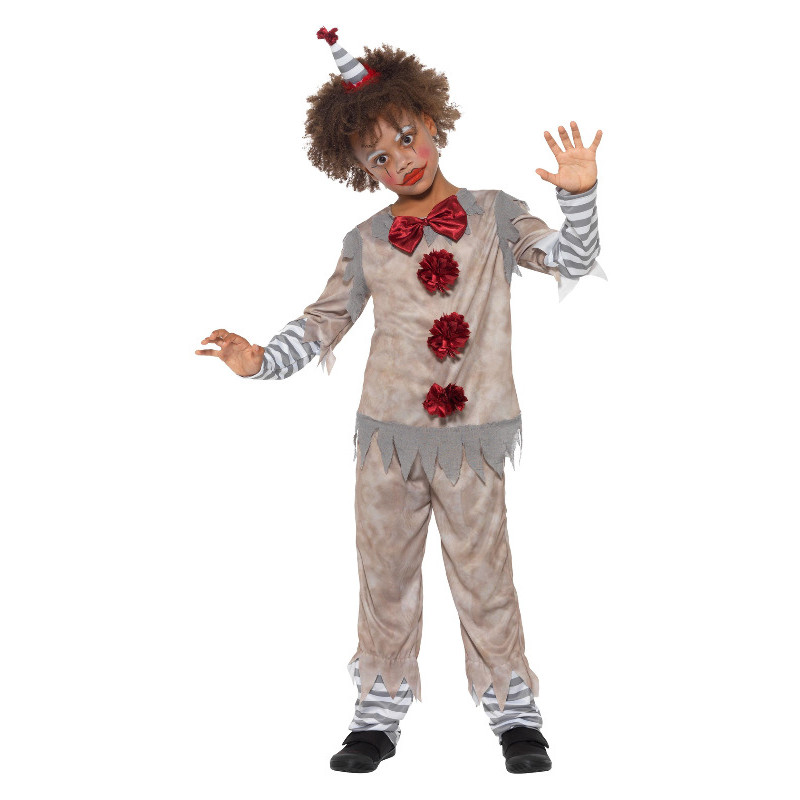 deguisement-de-clown-vintage-garcon-gri-s-et-rouge-avec-haut-pantalon-et-bande