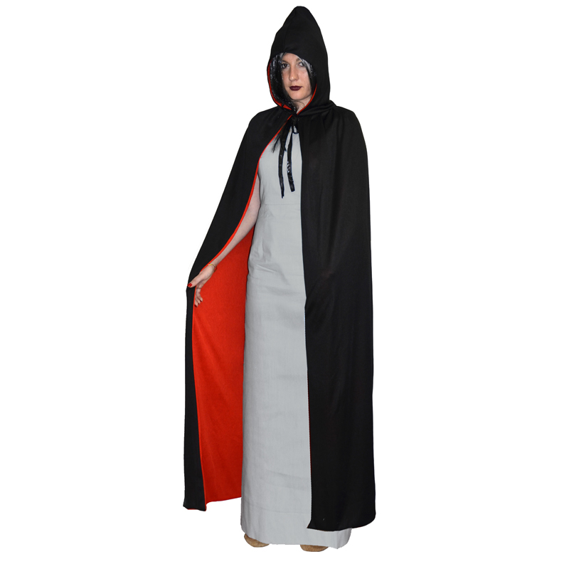 VGLOOK Manteau capuche pleine longueur unisexe adultes Cape de velours Cosplay Costumes 59 