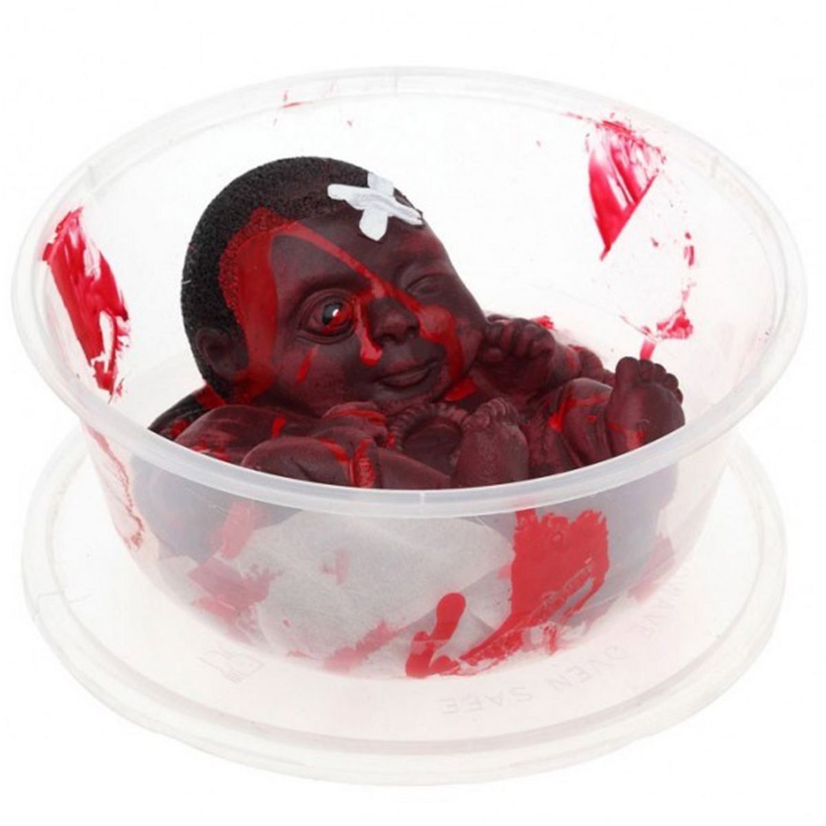 decoration halloween bebe gore dans boite hermetique 1