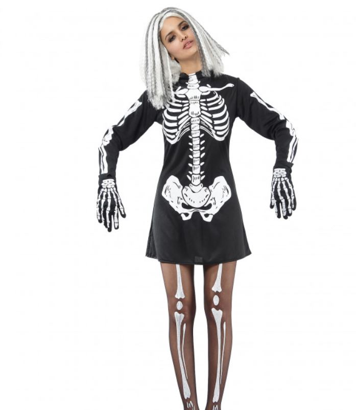tunique mini robe squelette
