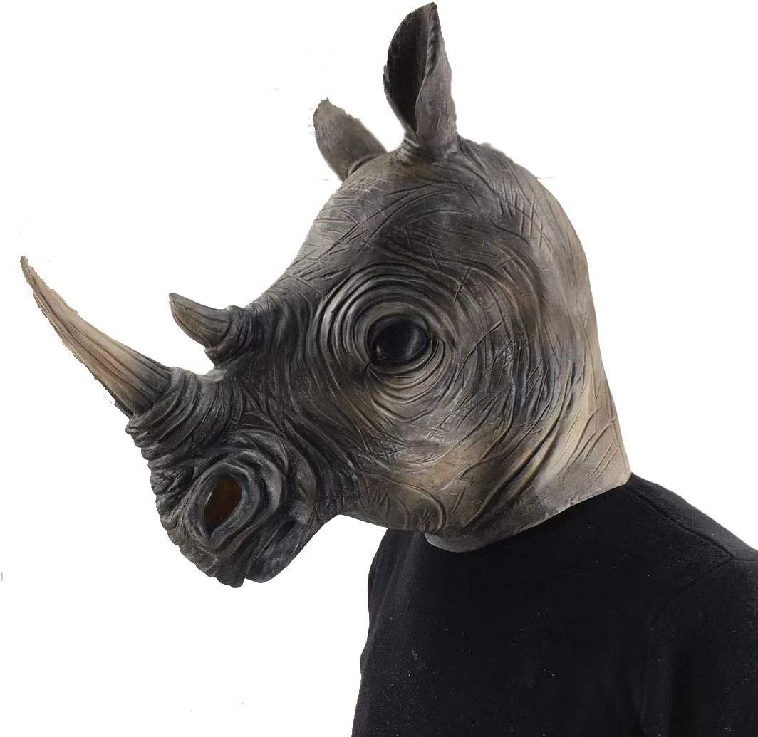 masque latex rhinoceros
