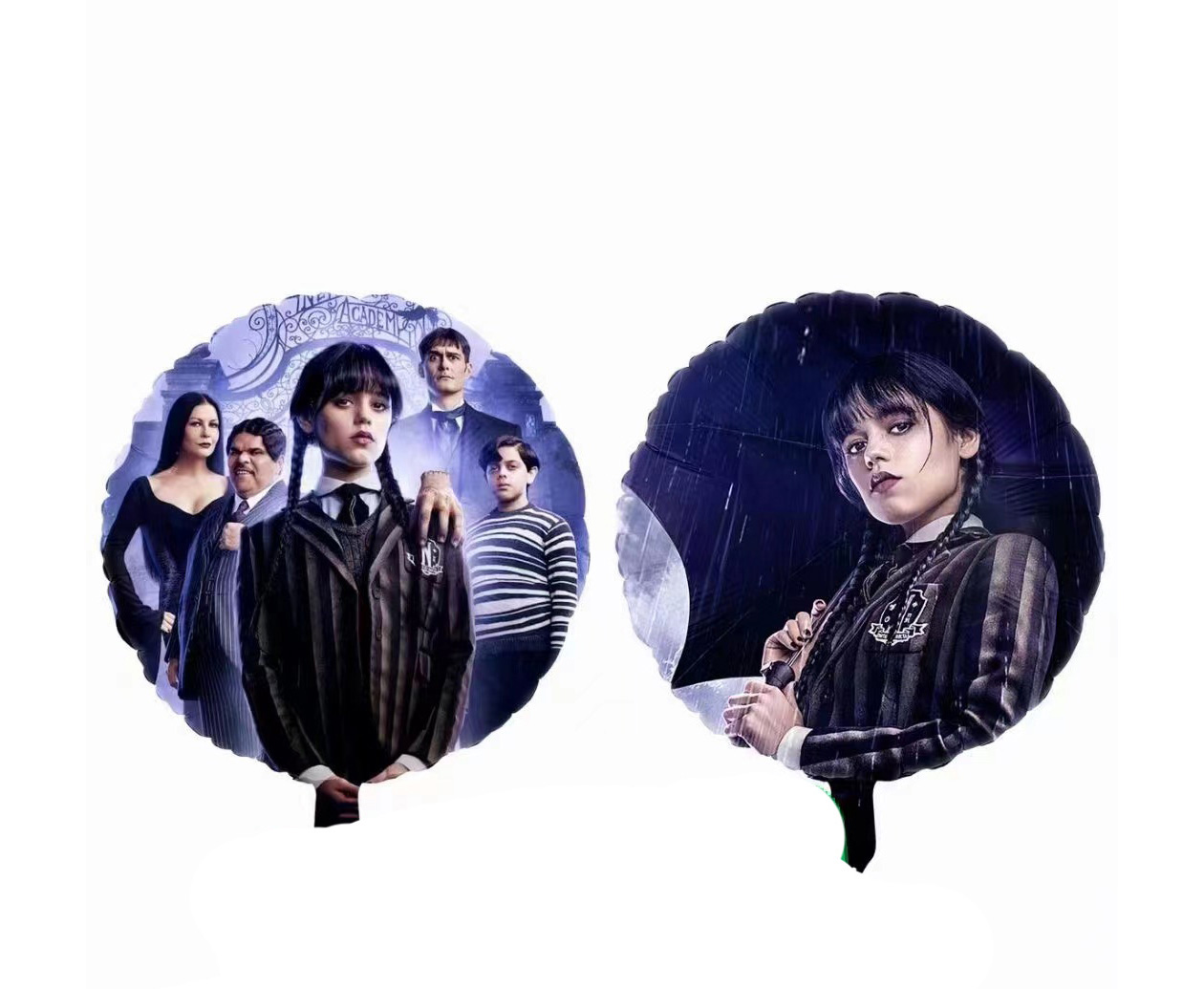 ballon mylar 45 cm mercredi addams