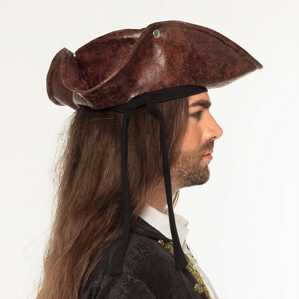 chapeau pirate tricorne simili cuir