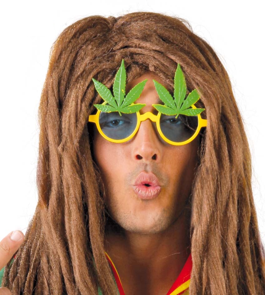 lunettes rasta feuille canabis
