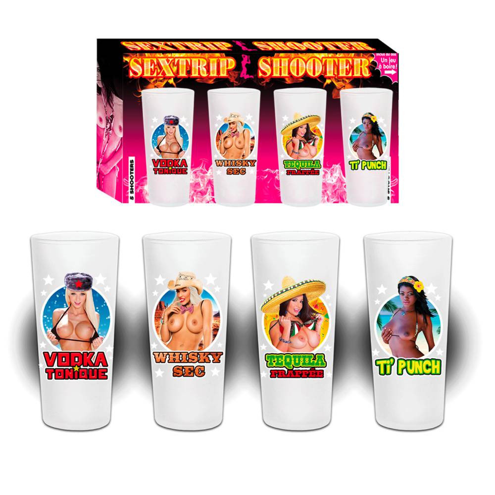 4 verres shooter sexy
