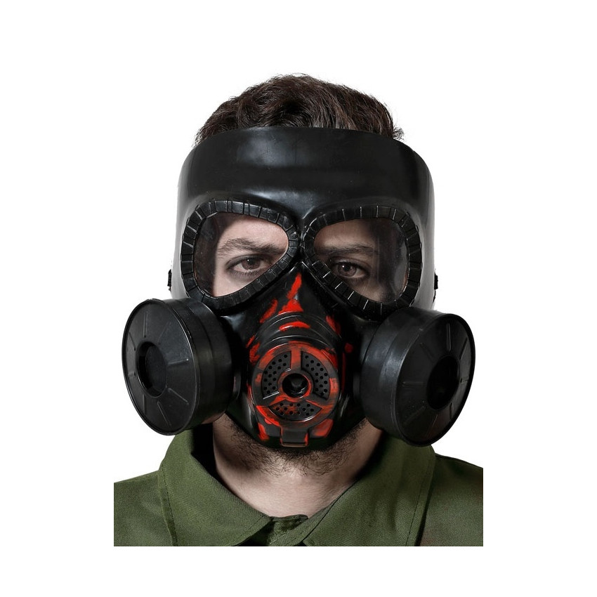 masque à gaz noir halloween