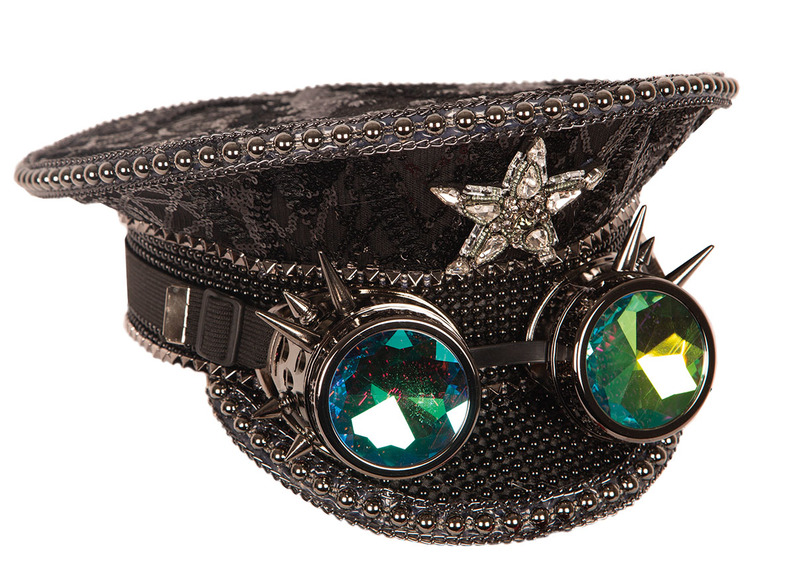 casquette steampunk luxe avec lunettes