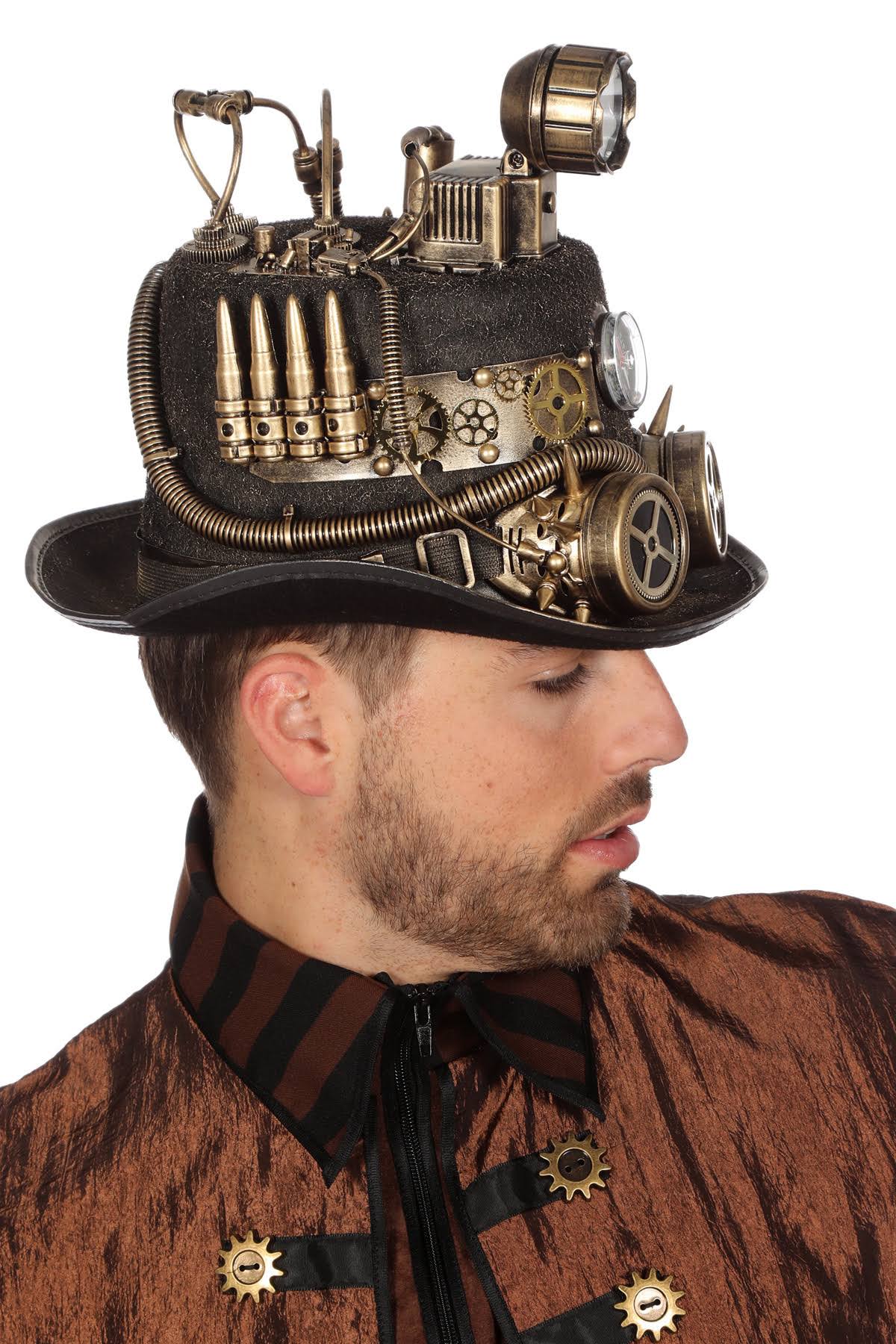 chapeau hautde forme steampunk lampe