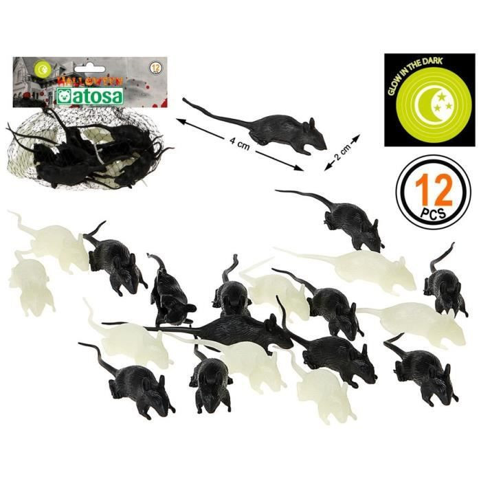 12 mini souris fluorescentes 1