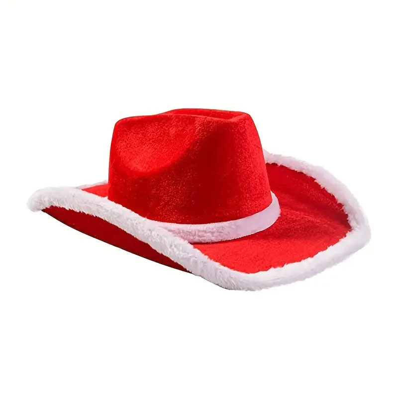 CHAPEAU WESTERN ROUGE ET BLANC
