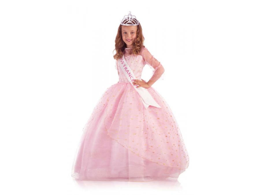 DEGUISEMENT MISS FRANCE ROSE ENFANT