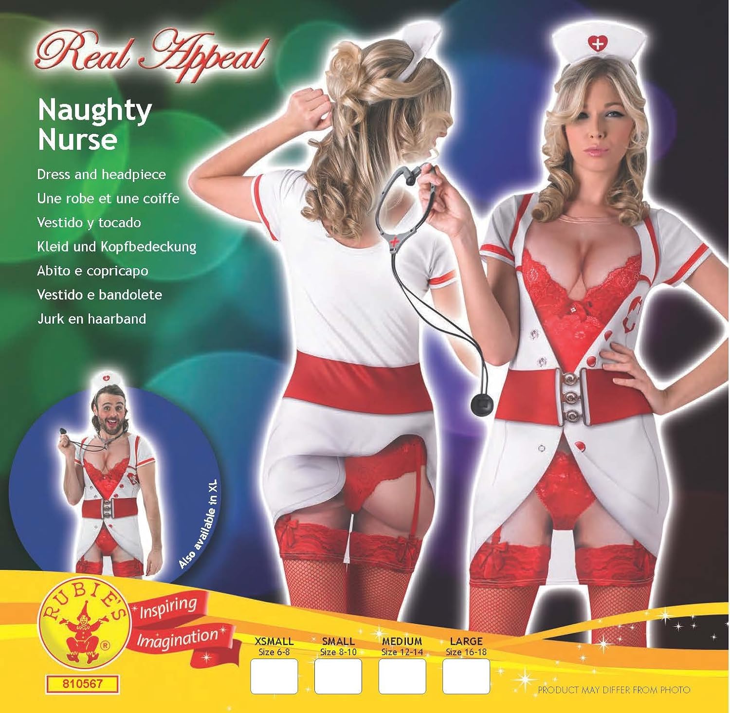DEGUISEMENT ROBE 3D INFIRMIERE SEXY 2