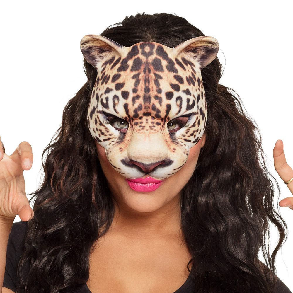 masque tissu leopard