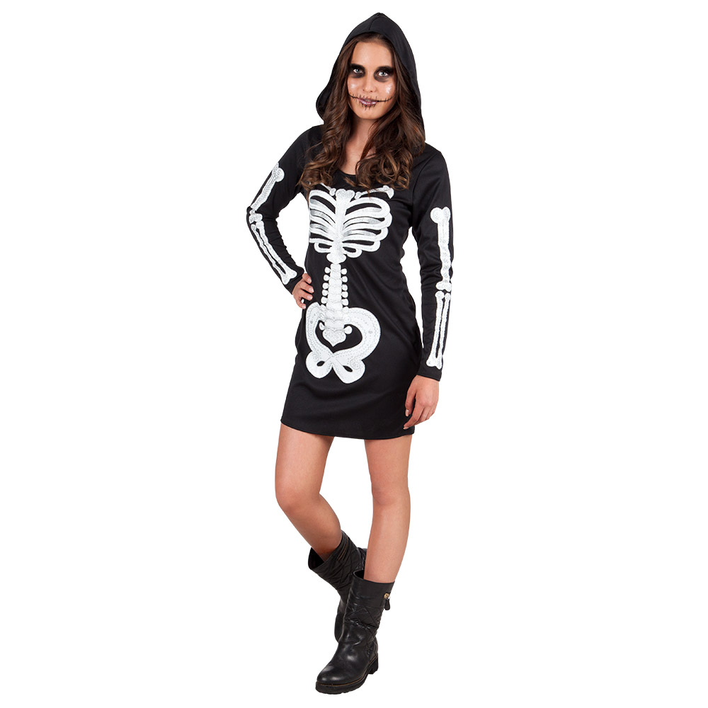 ROBE CAPUCHE SQUELETTE ADO