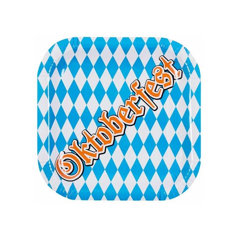 6 ASSIETTES CARREES OKTOBERFEST
