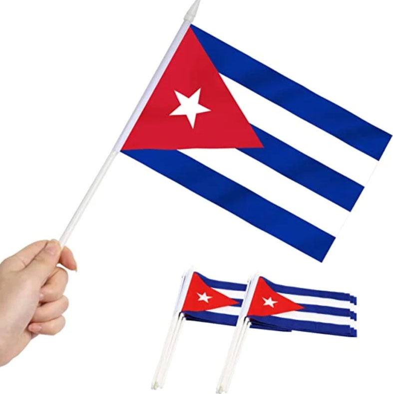 10 DRAPEAUX CUBAIN 10 X 16