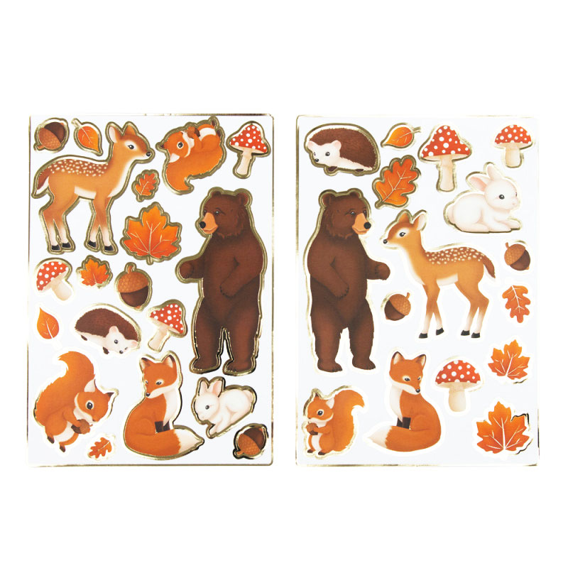 35 STICKERS FORET