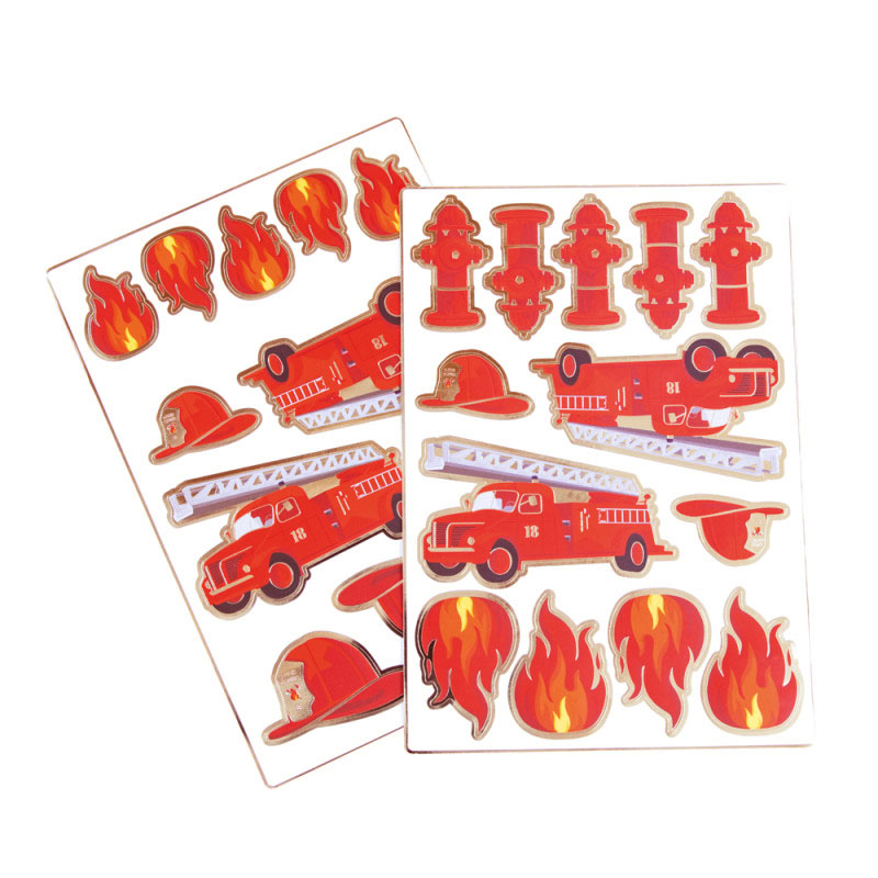 25 STICKERS THEME POMPIER