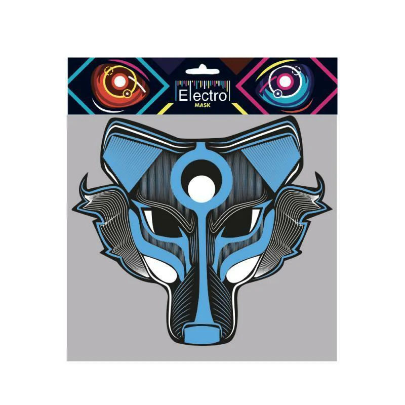 masque electro loup a led