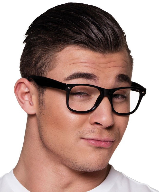 4 PAIRES LUNETTES NOIRES NERD