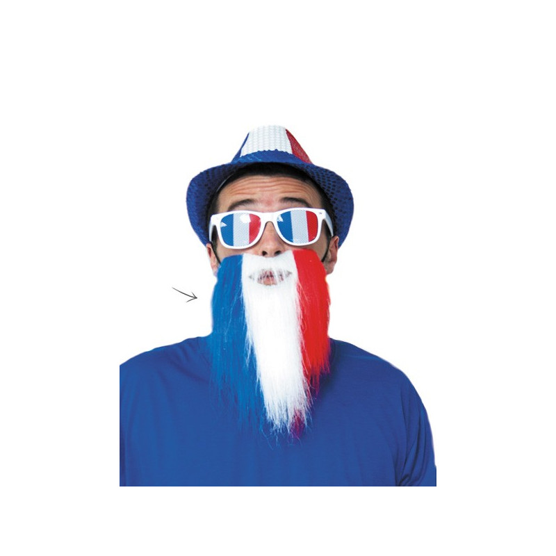 barbe-patriotique-france bleu blanc rouge