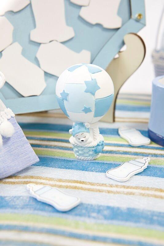 figurine-ourson-resine-bleu-ciel-montgolfiere-dragee