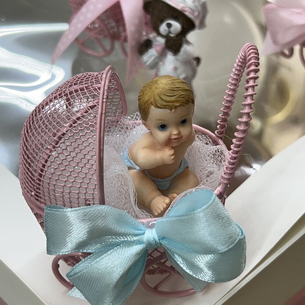 FIGURINE RESINE BEBE BLEU 1