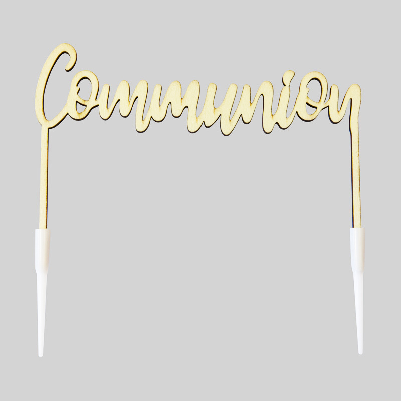 DECOR GATEUA BOIS COMMUNION 1