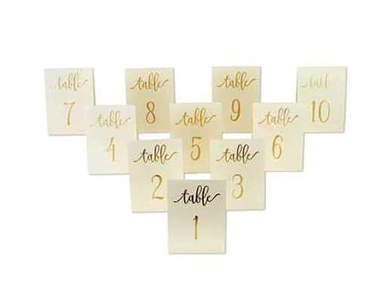 10 MARQUES TABLES CARTON 1 A 10 6