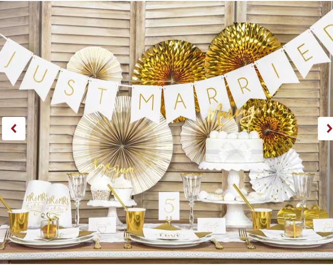 GUIRLANDE FANION JUST MARRIED 1