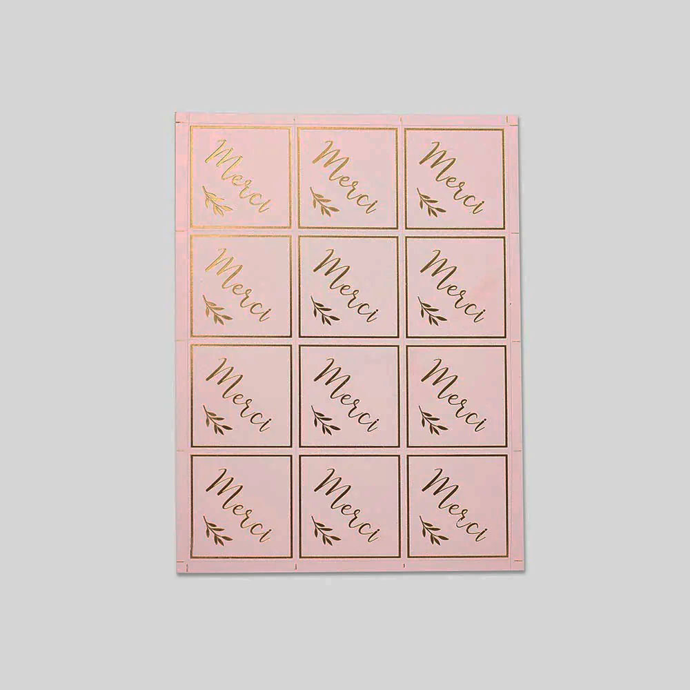 24 STIKERS ROSES MERCI
