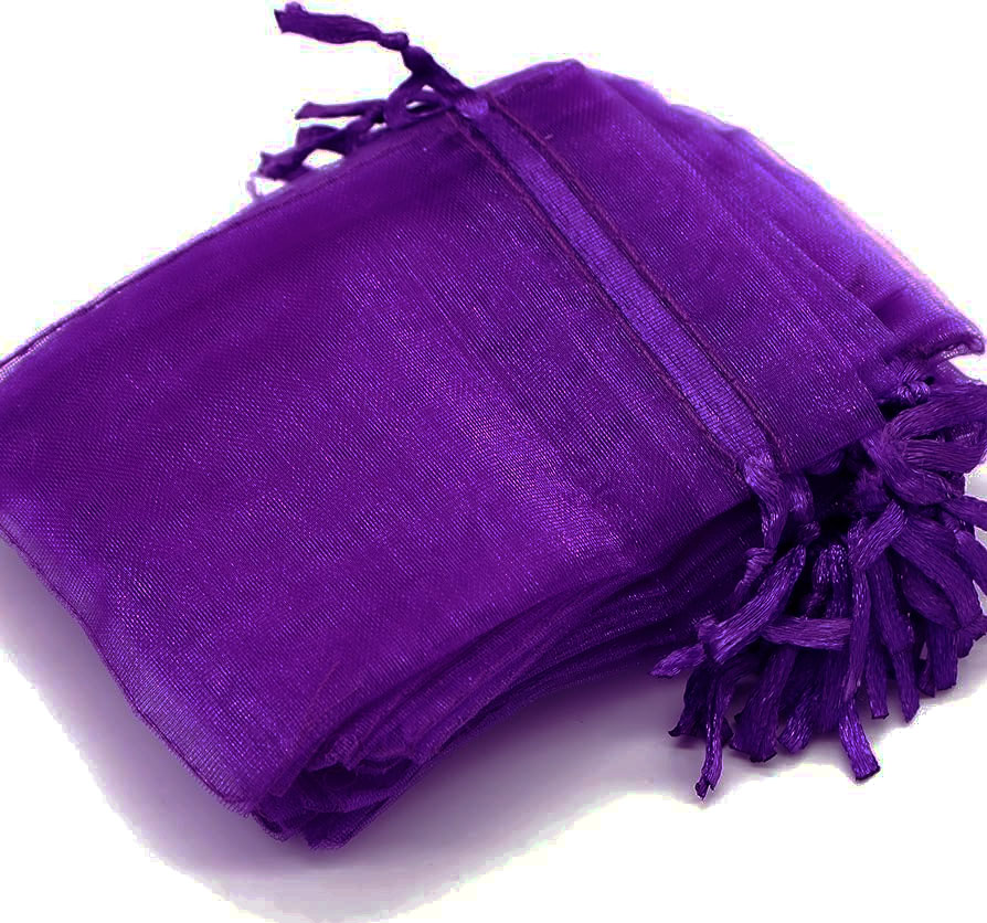 10 sachets organza PRUNES