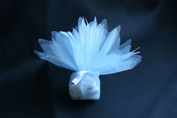 10 ronds cristal bleu ciel dragees