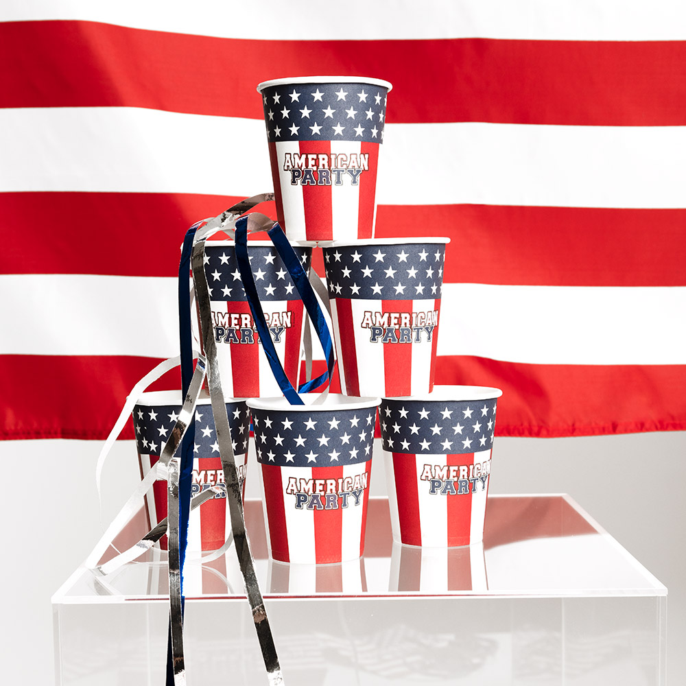 10 GOBELETS USA 21CL 1