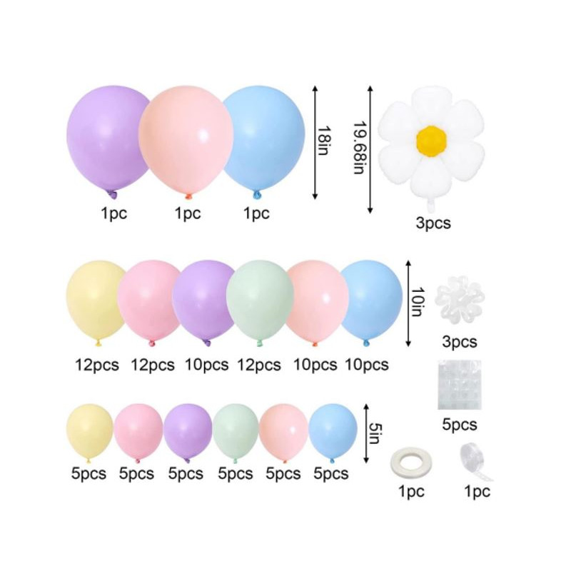 kit-102-ballons-pastel-fleur-accessoires 1