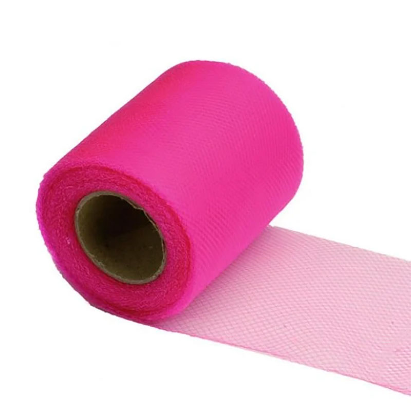 rouleau tulle fuchsia 20 M