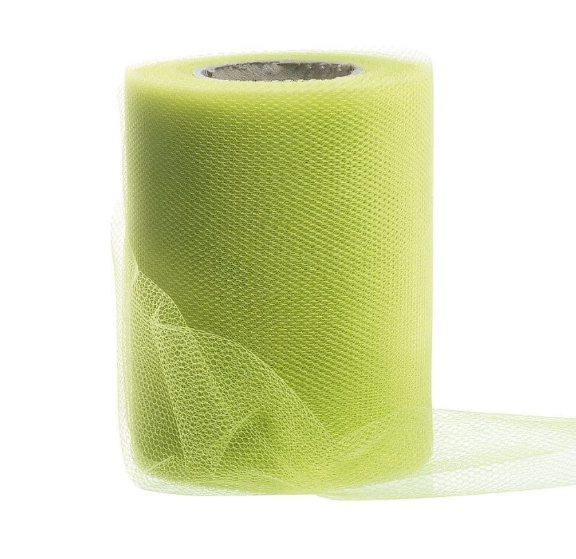 rouleau de tulle vert anis 20 m