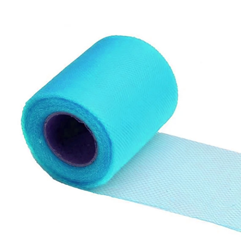rouleau de tulle turquoise 20 M