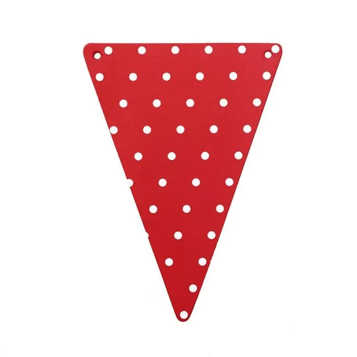 5 FANSIONS ROUGES POIS BLANCS