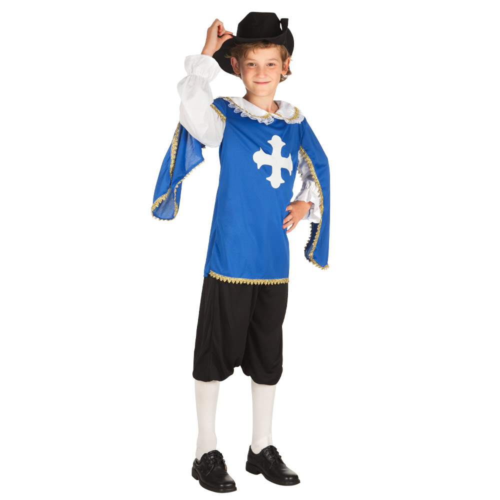 DEGUISEMENT ENFANT MOUSQUETAIRE BLEU 1