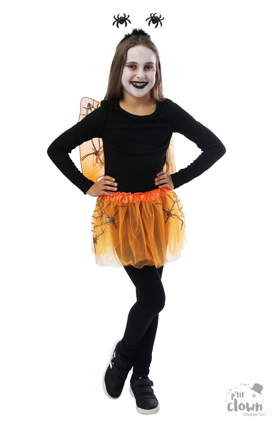 KIT HALLOWEEN ENFANT ORANGE SPIDER 1