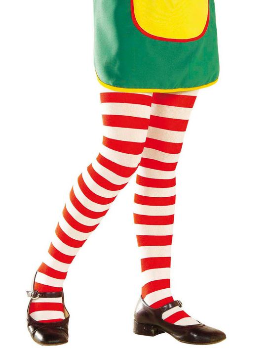 COLLANTS ENFANT RAYES ROUGE ET BLANC