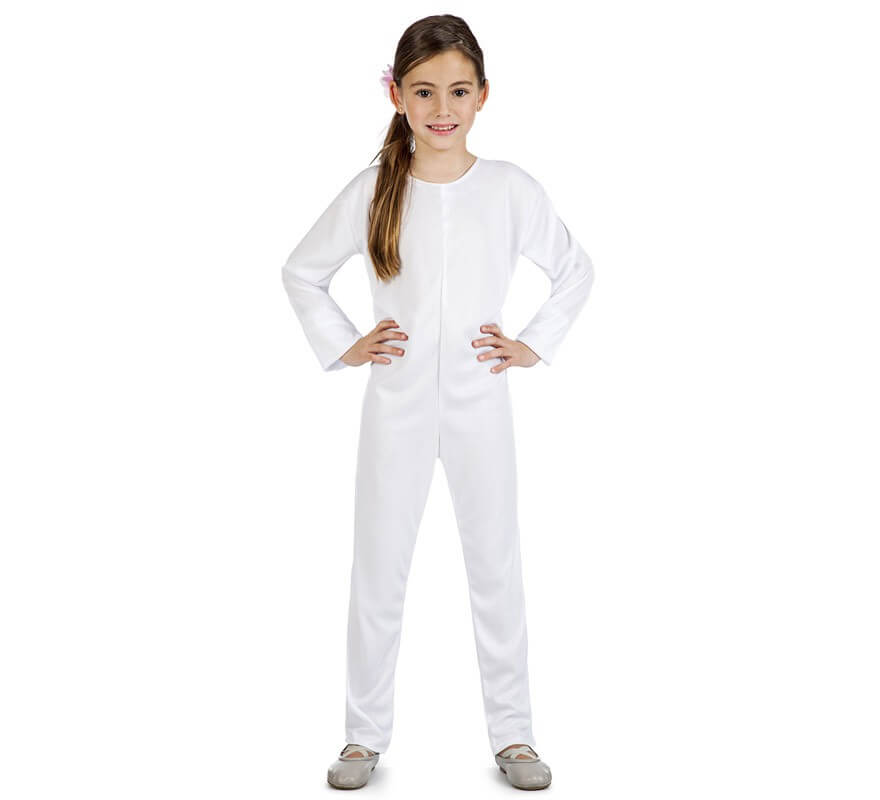 combinaison justaucorps enfant blanche