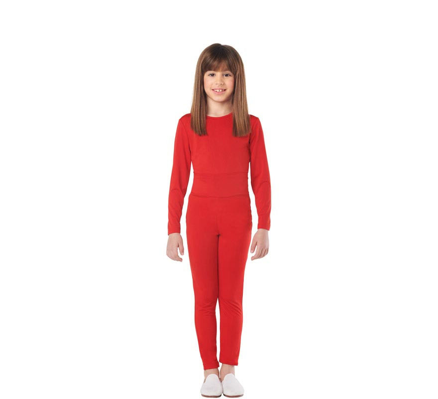 combinaison justaucorps enfant rouge