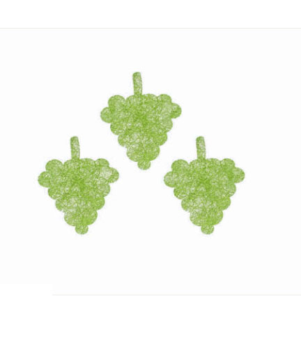 100 CONFETTI GRAPPE DE RAISIN INTISSE vert